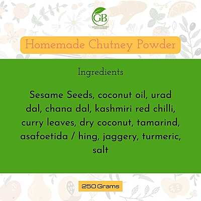 Homemade Chutney Powder | Made Fresh Upon Order | GunPowder Homemade Chutney Powder | Made Fresh Upon Order | GunPowder