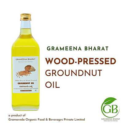 Wood Pressed Groundnut Oil Wood Pressed Groundnut Oil